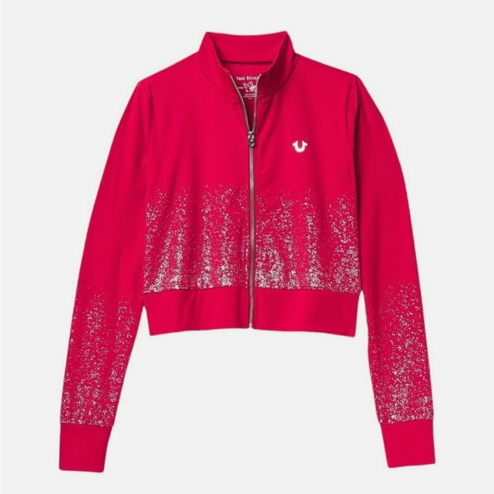 True Religion Red Cropped Jacket